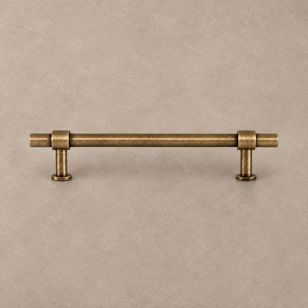 Antique Brass Solid Brass Cabinet Pulls & Knobs — Simple Modern Design — pull-studio-detail