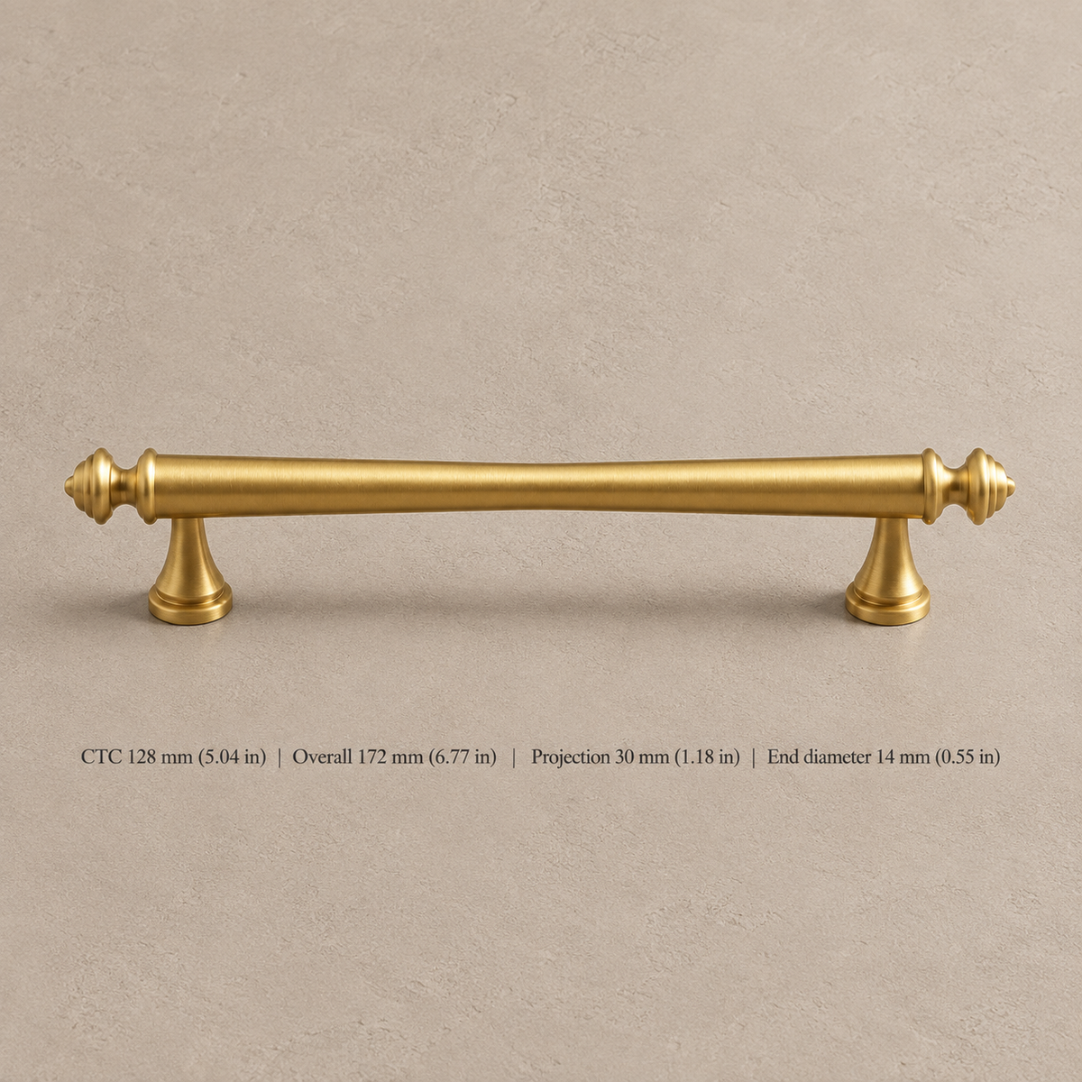 Antique Brass Solid Brass T-Bar Cabinet Pulls & Knobs — Modern Design — pull128-bb