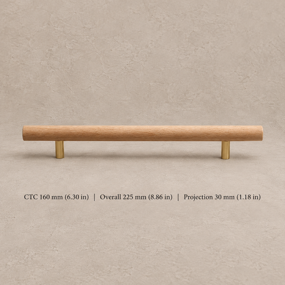 Nordic Walnut Wood Cabinet Pull & T-Knob — Modern Design — option-10