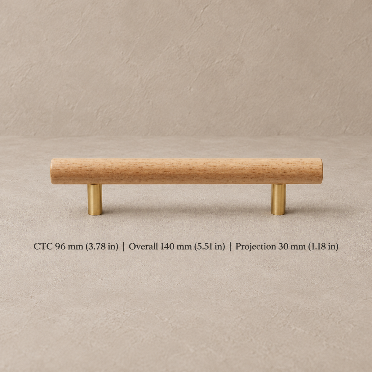 Nordic Walnut Wood Cabinet Pull & T-Knob — Modern Design — option-14