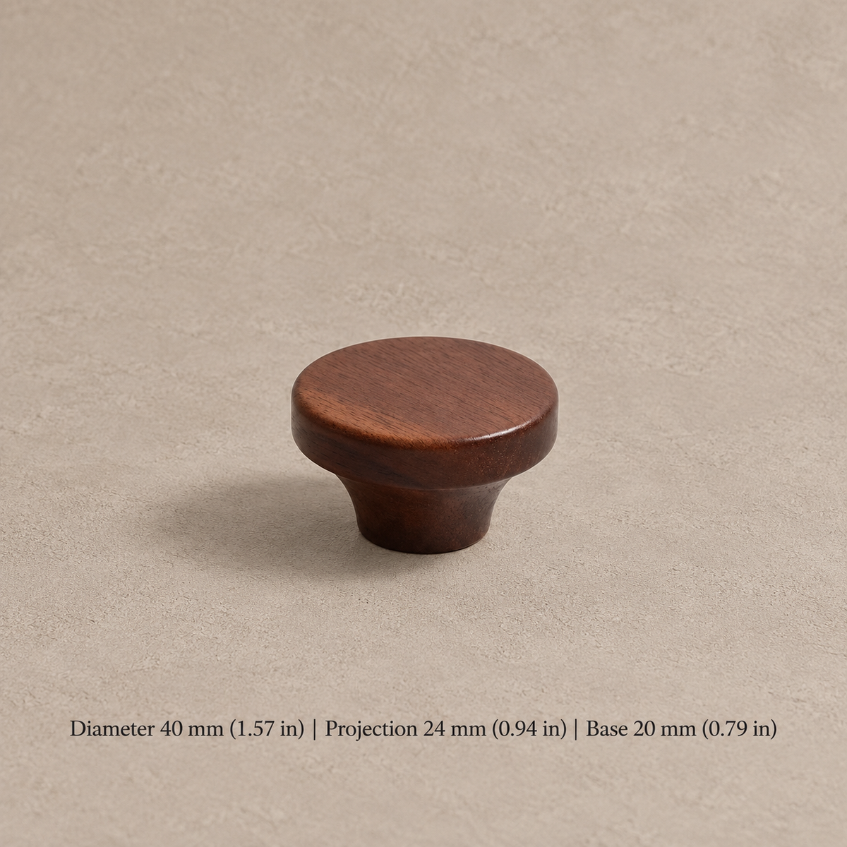 Nordic Walnut Wood Cabinet Pull & T-Knob — Modern Design — option-2