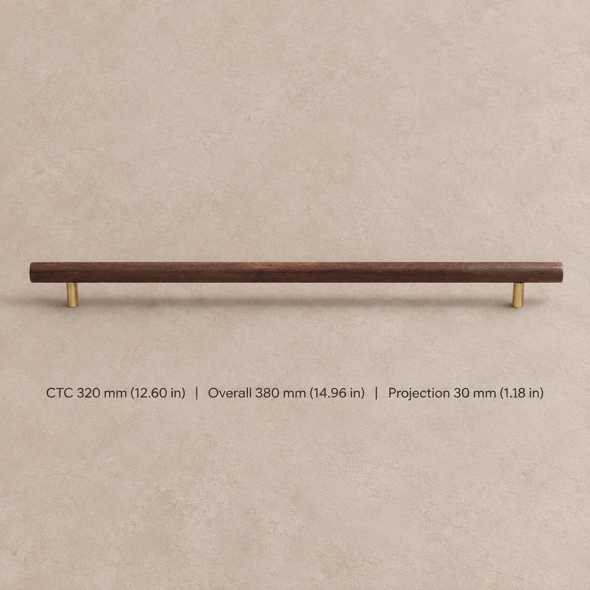 Nordic Walnut Wood Cabinet Pull & T-Knob — Modern Design — option-21
