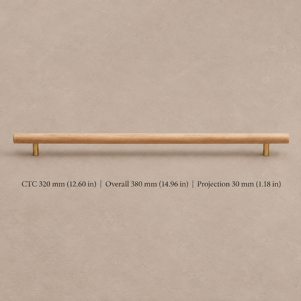 Nordic Walnut Wood Cabinet Pull & T-Knob — Modern Design — option-23
