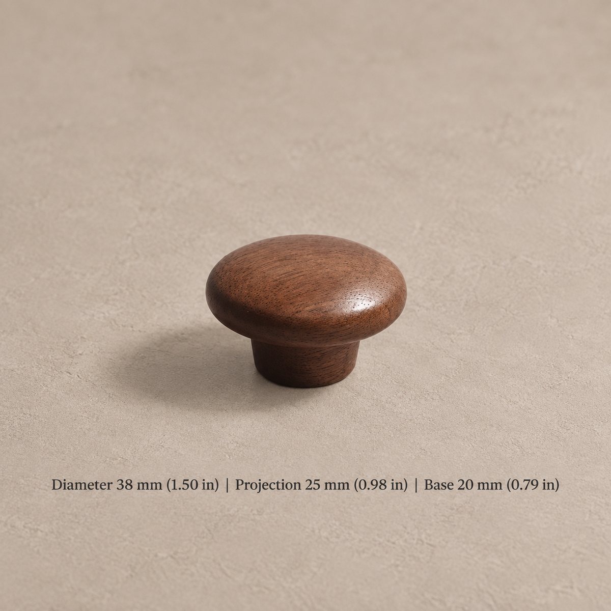 Nordic Walnut Wood Cabinet Pull & T-Knob — Modern Design — option-3