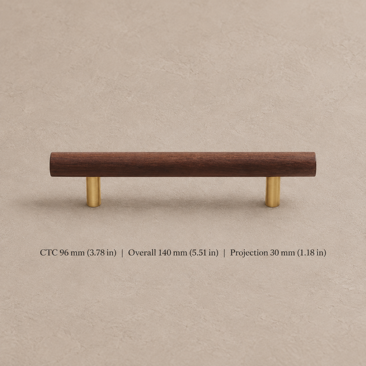 Nordic Walnut Wood Cabinet Pull & T-Knob — Modern Design — option-4