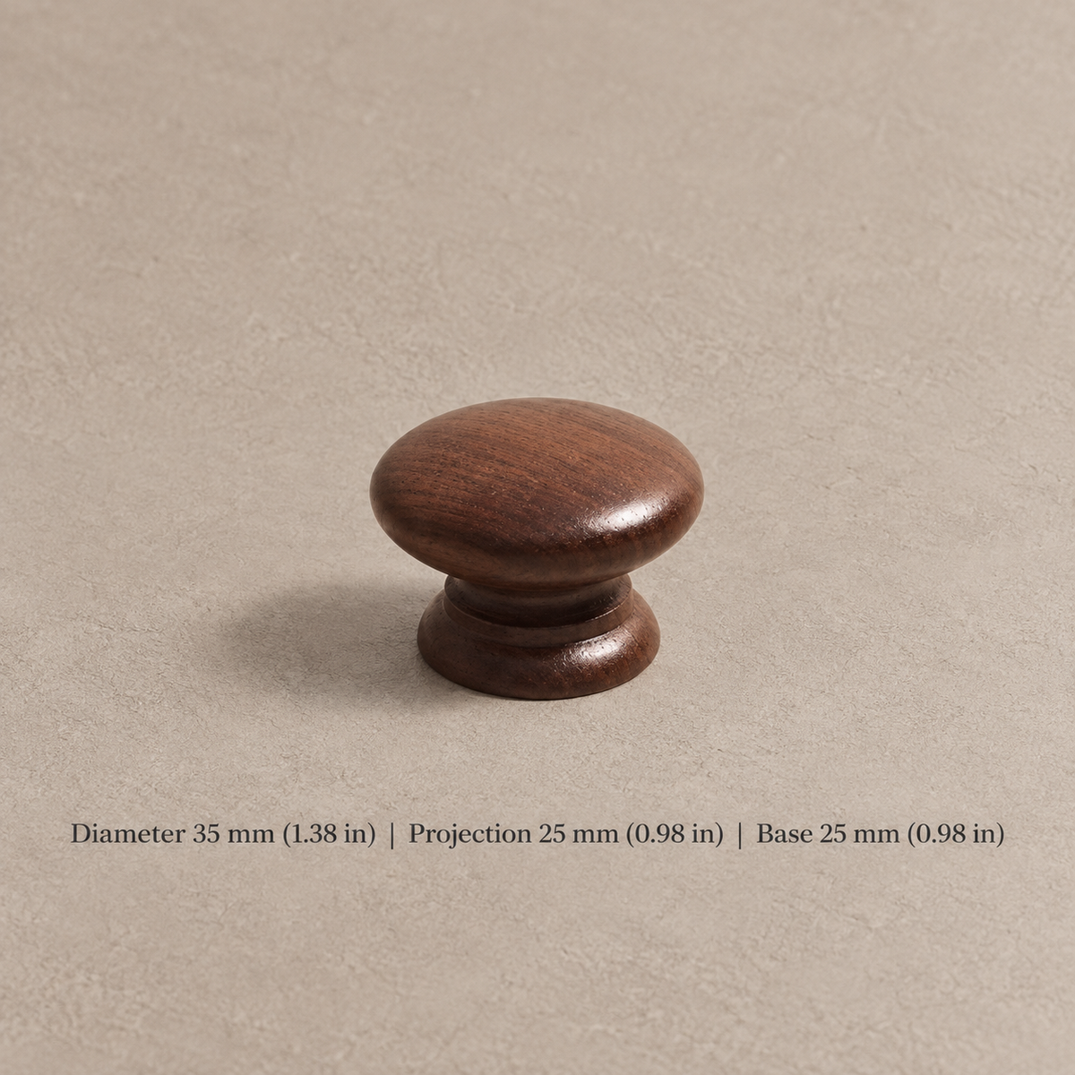 Nordic Walnut Wood Cabinet Pull & T-Knob — Modern Design — option-7