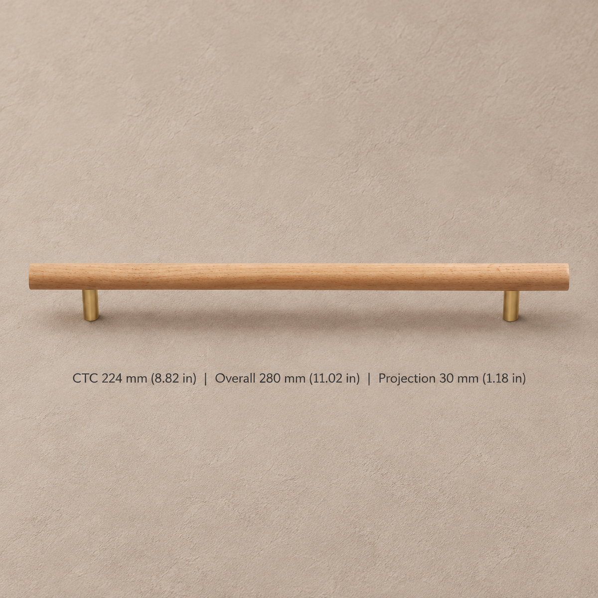 Nordic Walnut Wood Cabinet Pull & T-Knob — Modern Design — option-9